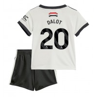 Fotbalové Dres Manchester United Diogo Dalot #20 Dětské Alternativní 2024-25 Krátký Rukáv (+ trenýrky)